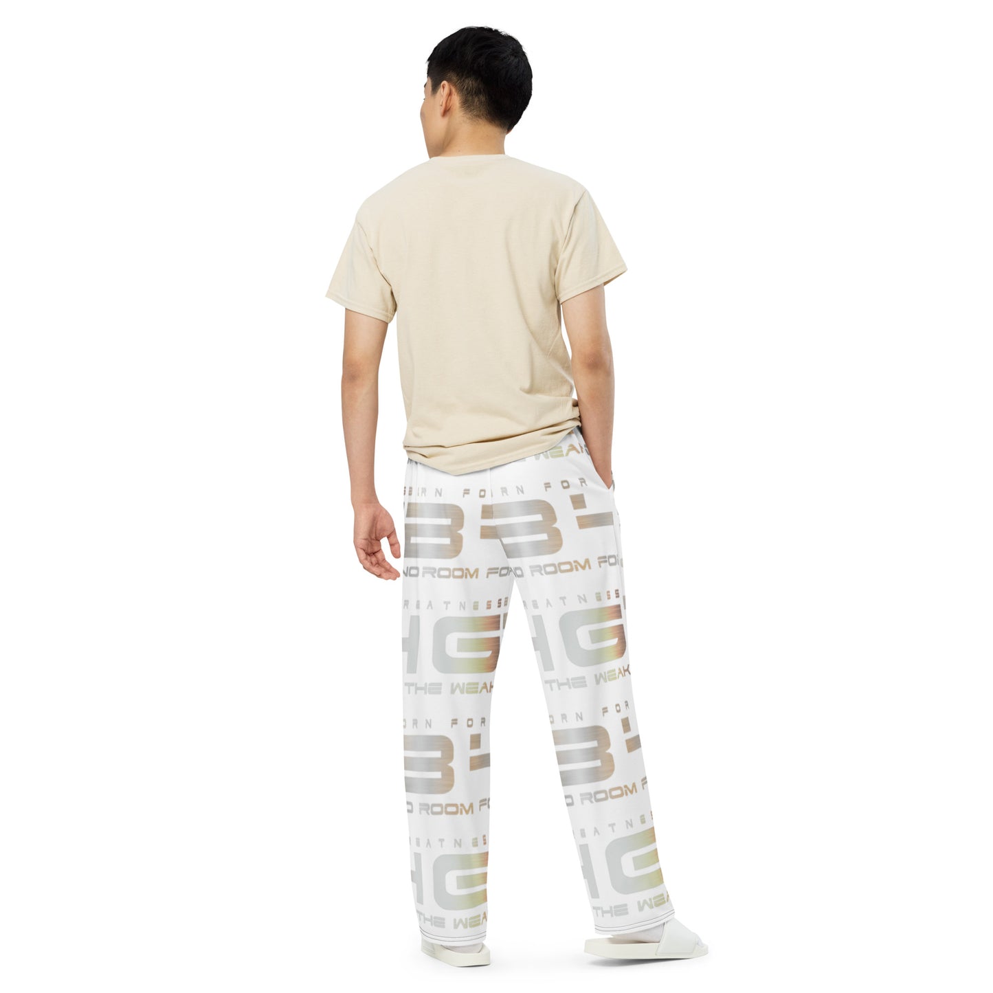 All-over print unisex wide-leg pants