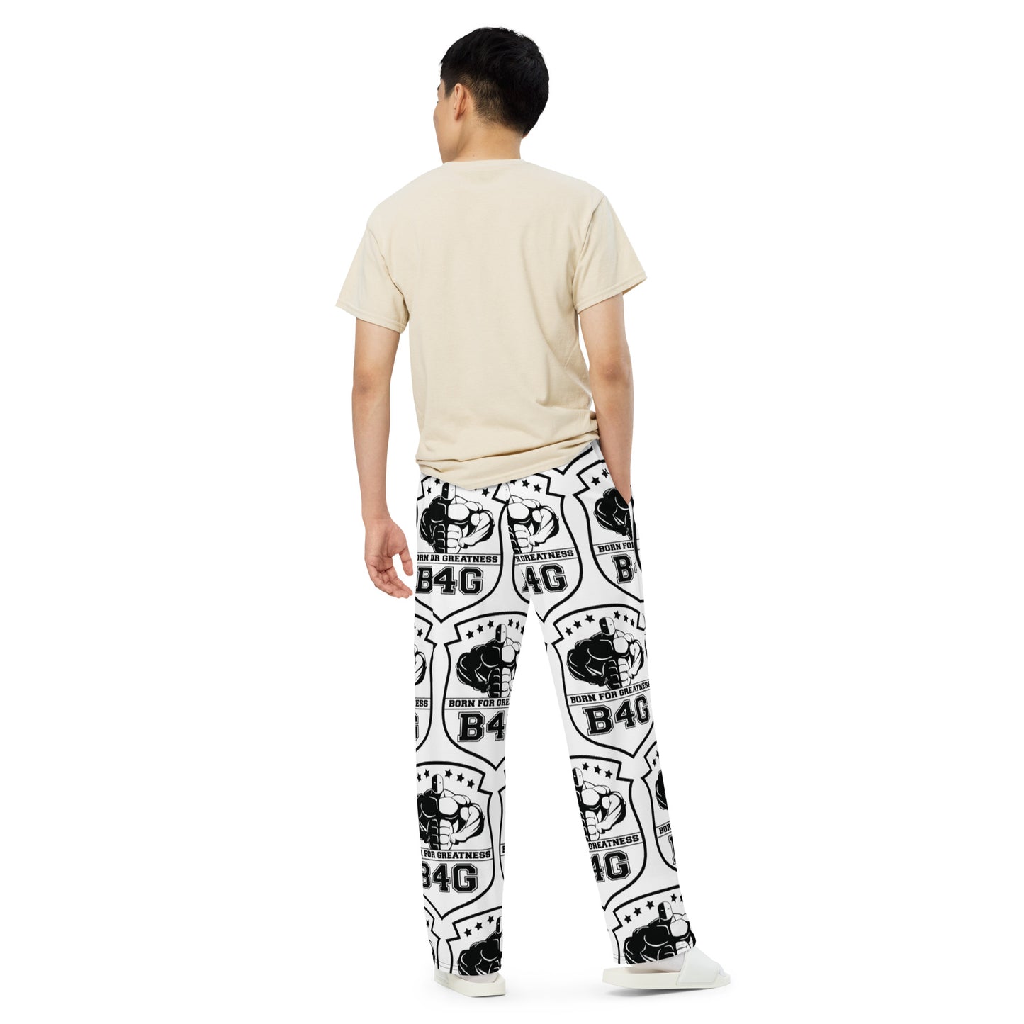 All-over print unisex wide-leg pants