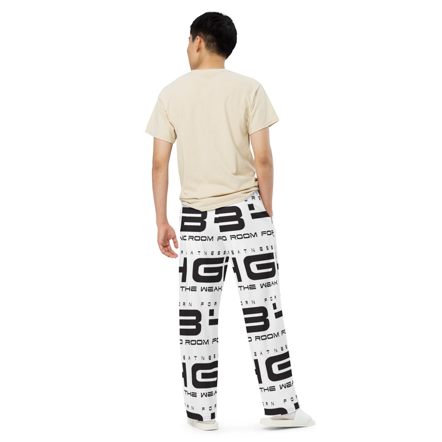 All-over print unisex wide-leg pants