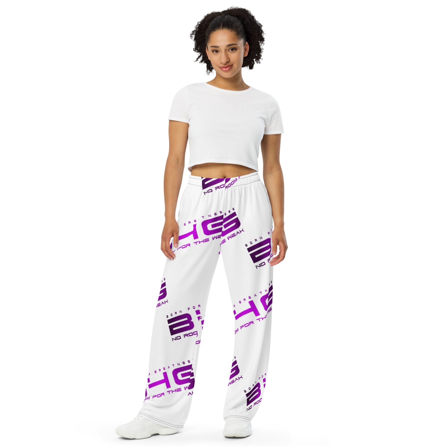 All-over print unisex wide-leg pants