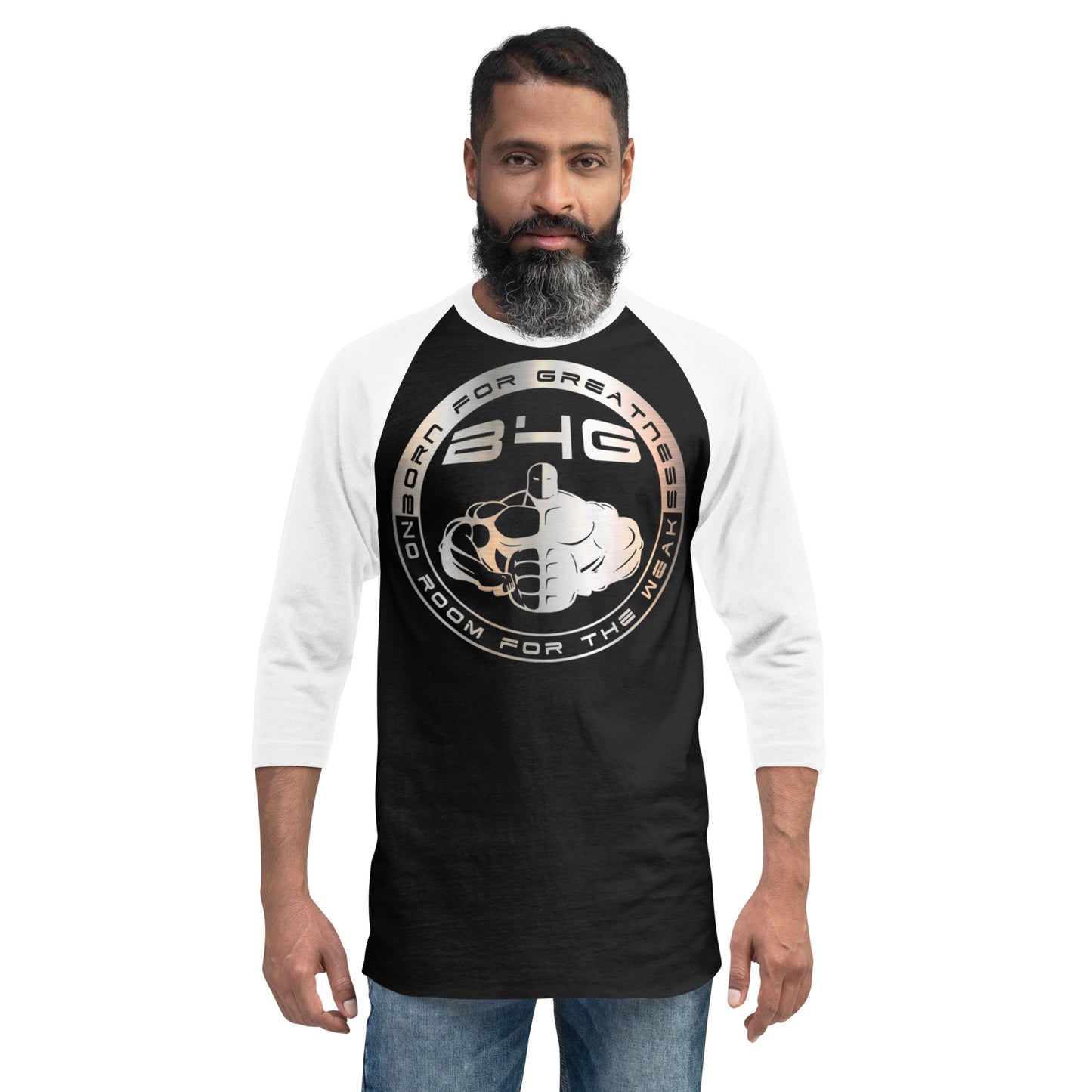 3/4 sleeve raglan shirt