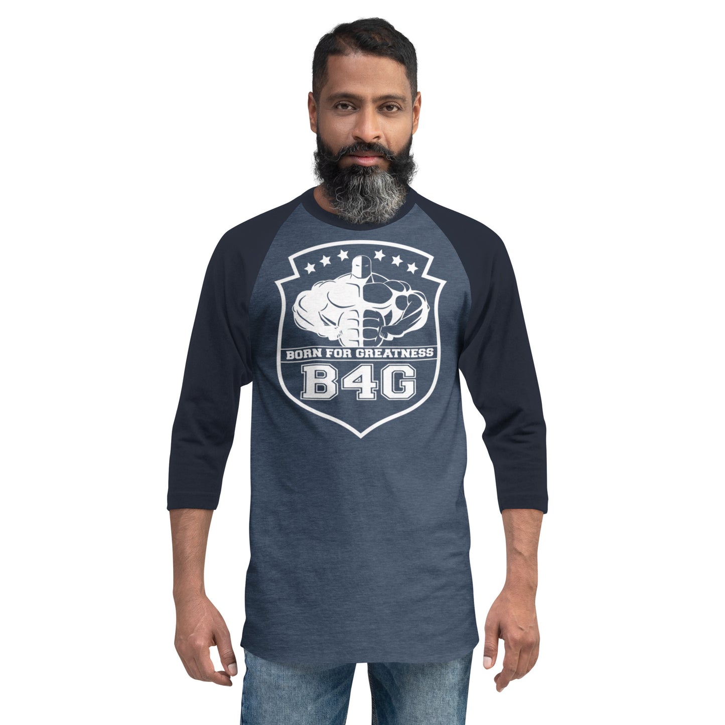 3/4 sleeve raglan shirt