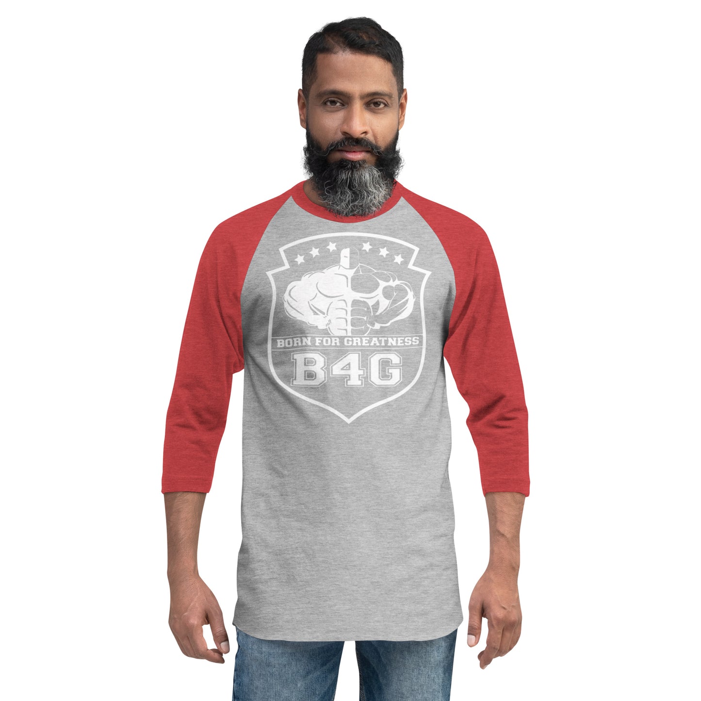 3/4 sleeve raglan shirt