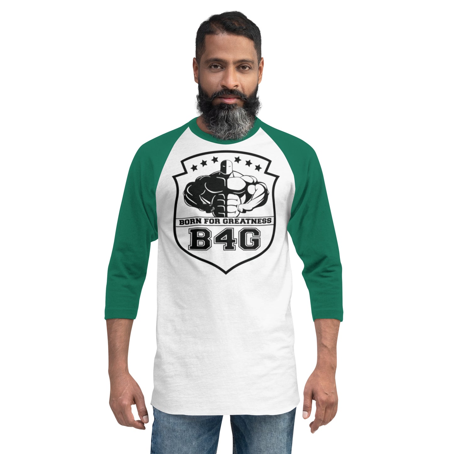 3/4 sleeve raglan shirt