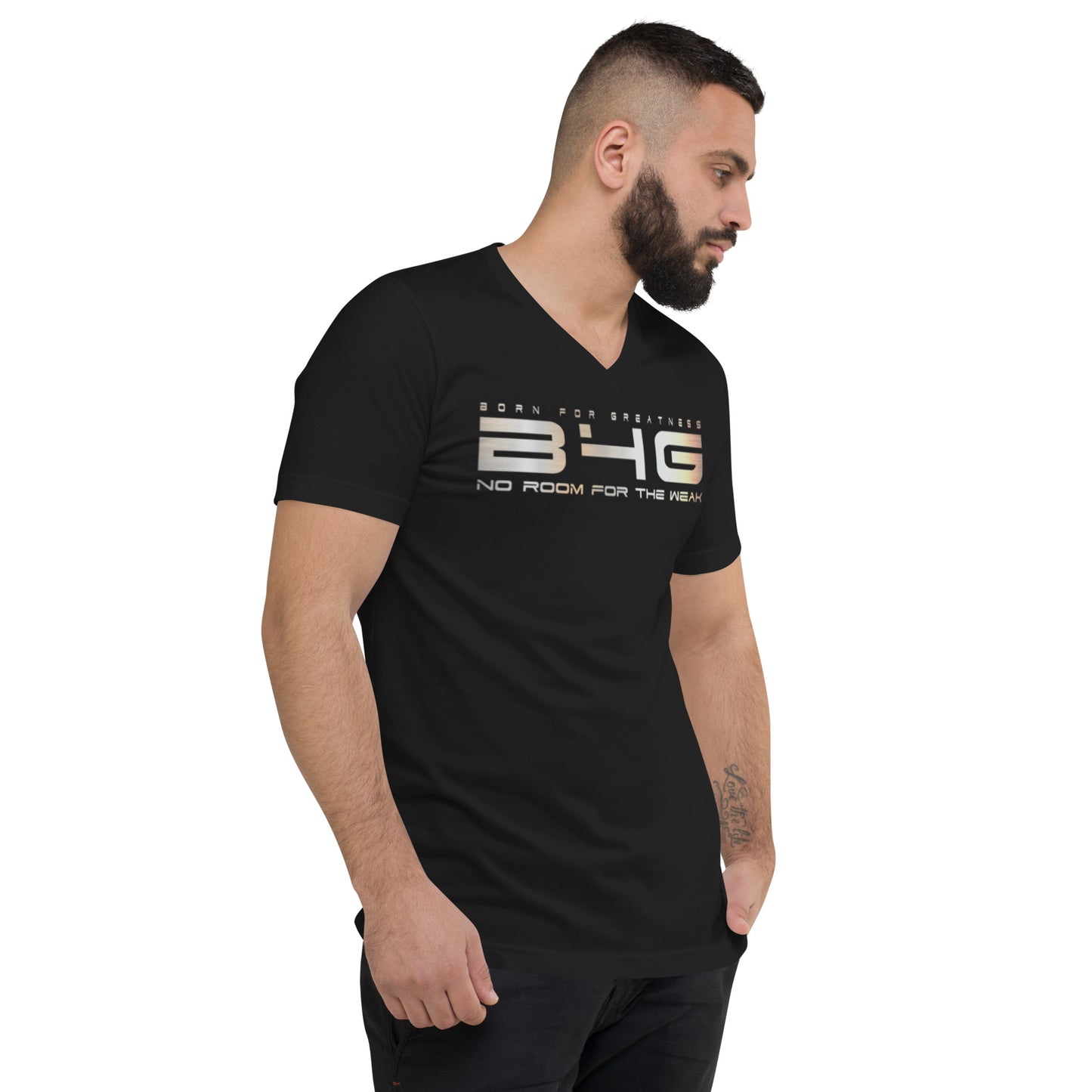 Unisex Short Sleeve V-Neck T-Shirt