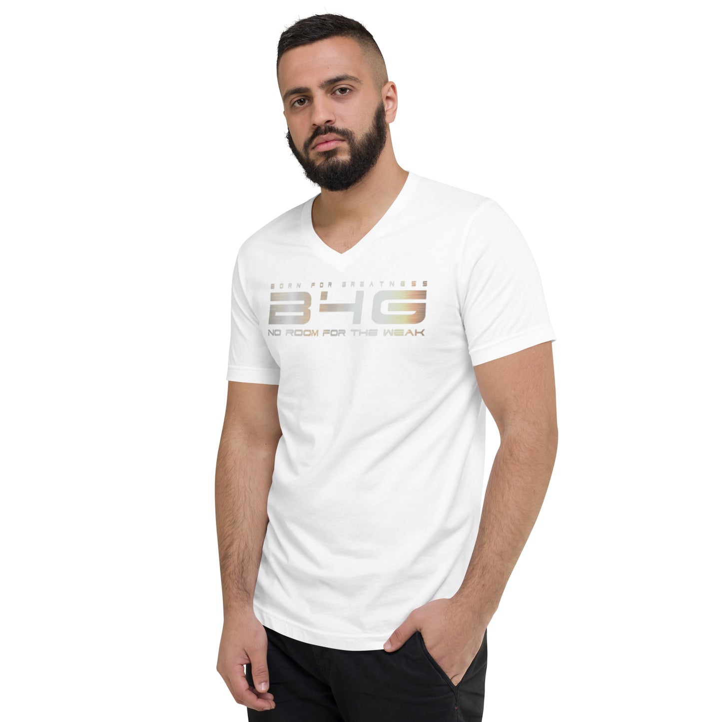 Unisex Short Sleeve V-Neck T-Shirt
