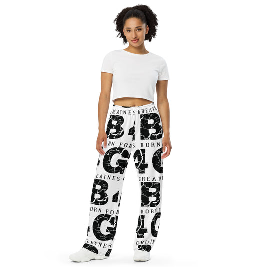 All-over print unisex wide-leg pants