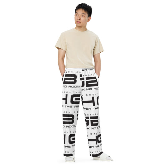 All-over print unisex wide-leg pants
