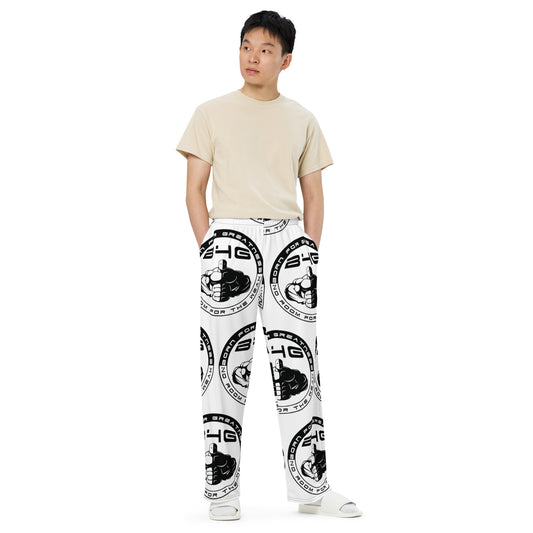 All-over print unisex wide-leg pants