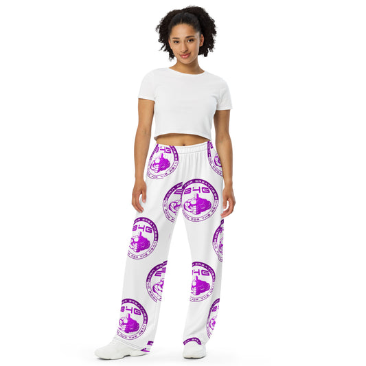 All-over print unisex wide-leg pants