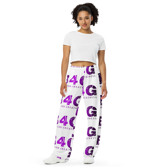 All-over print unisex wide-leg pants