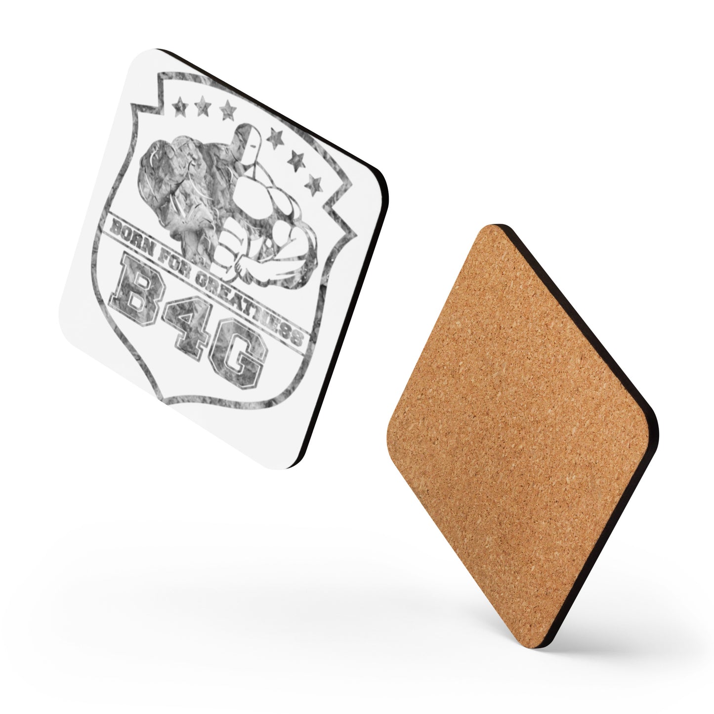 Cork-back coaster