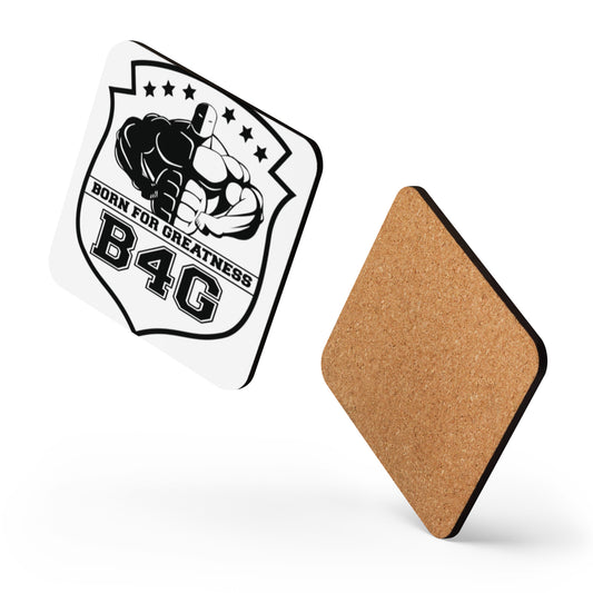 Cork-back coaster