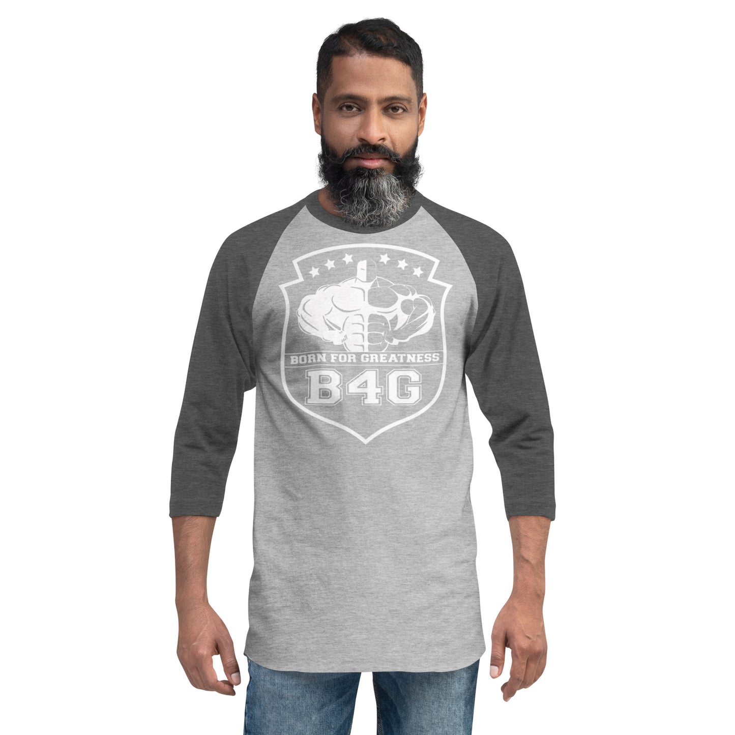 3/4 sleeve raglan shirt