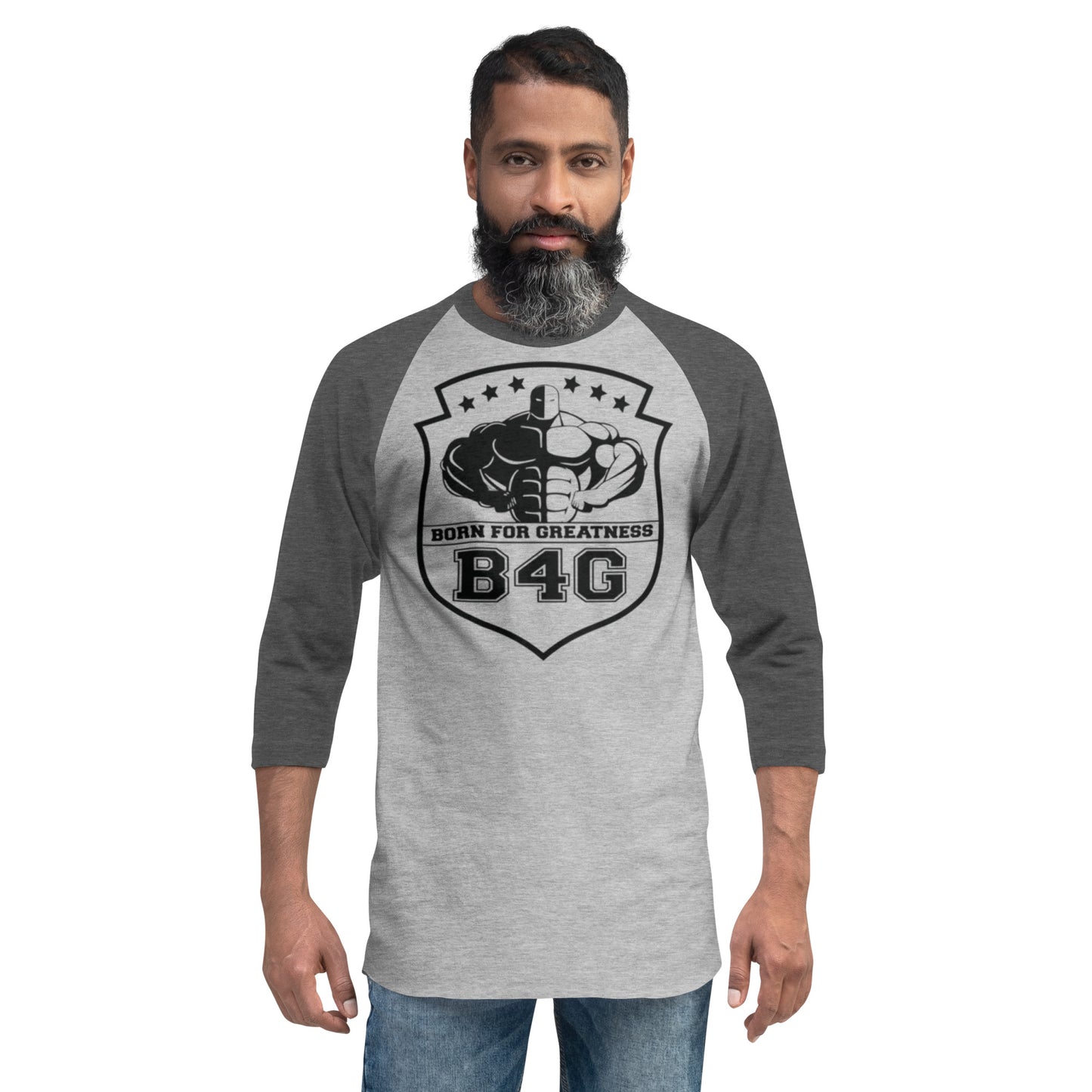 3/4 sleeve raglan shirt