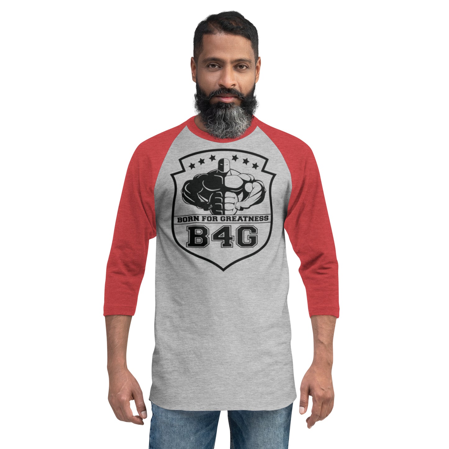 3/4 sleeve raglan shirt