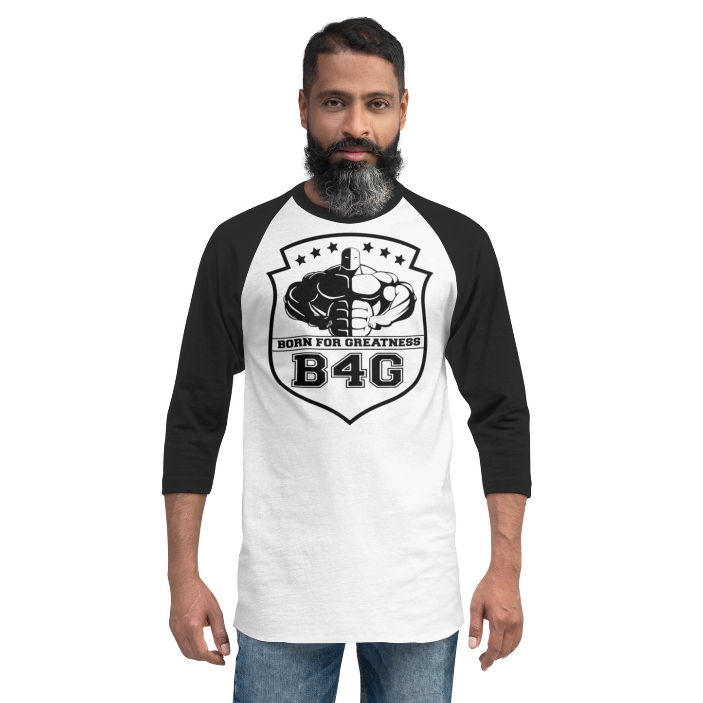 3/4 sleeve raglan shirt